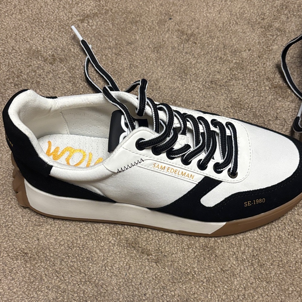 Sam Edelman Black and White Women's Sneakers